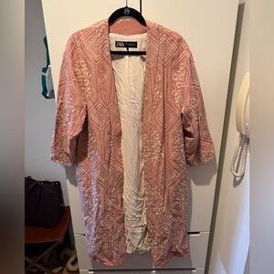 Zara Blush and Cream Kimono